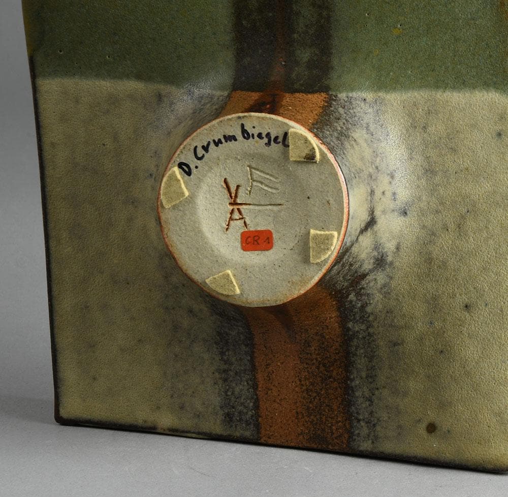 Dieter Crumbiegel, Germany sculptural vessel with brown glaze E7236 - Freeforms