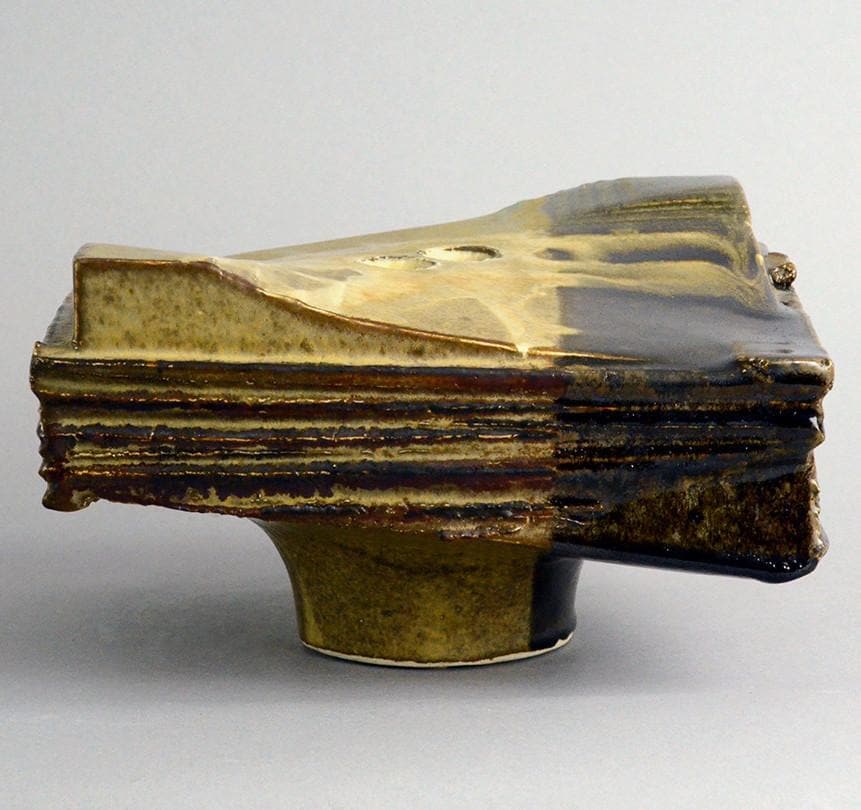 Dieter Crumbiegel, Germany, unique stoneware sculptural form B3949 - Freeforms