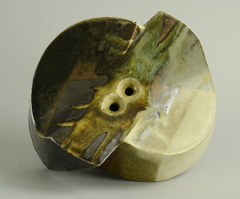 Dieter Crumbiegel, Germany Unique stoneware sculptural vessel B3948 - Freeforms