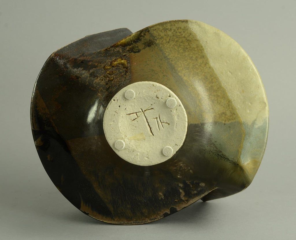 Dieter Crumbiegel, Germany Unique stoneware sculptural vessel B3948 - Freeforms