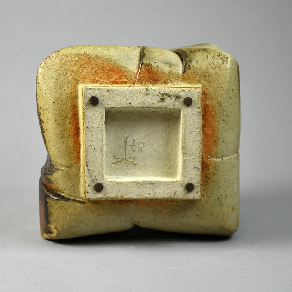 Dieter Crumbiegel, own studio, Germany, unique stoneware sculpture with brown glaze E7302 - Freeforms