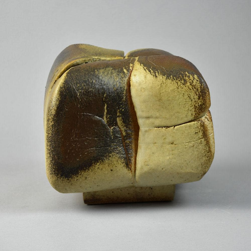 Dieter Crumbiegel, own studio, Germany, unique stoneware sculpture with brown glaze E7302 - Freeforms