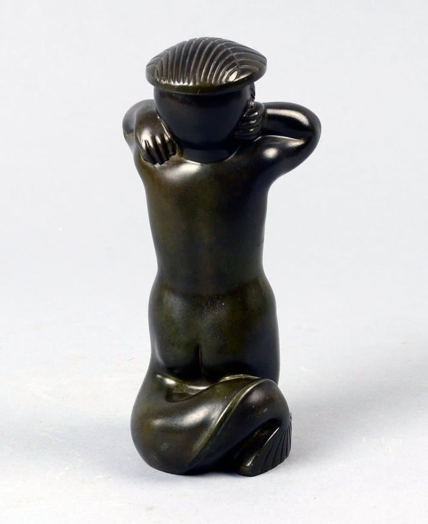 Disko metal figure of a mer-child by Arno Malinowski N5922 - Freeforms