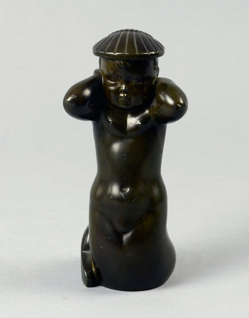 Disko metal figure of a mer-child by Arno Malinowski N5922 - Freeforms