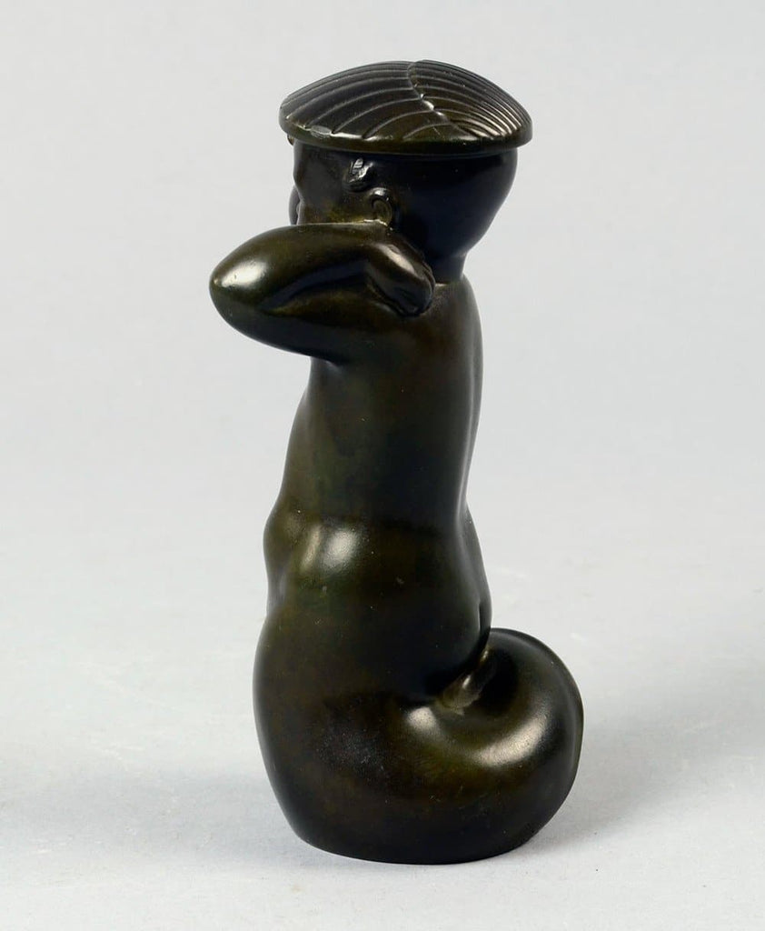 Disko metal figure of a mer-child by Arno Malinowski N5922 - Freeforms