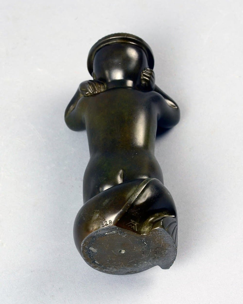 Disko metal figure of a mer-child by Arno Malinowski N5922 - Freeforms