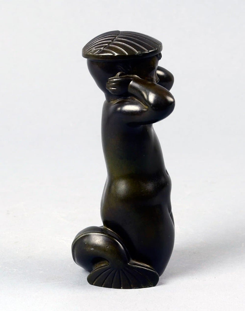 Disko metal figure of a mer-child by Arno Malinowski N5922 - Freeforms