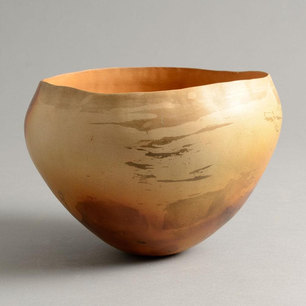 Elspeth Owen, UK, unique raku bowl D6381 - Freeforms
