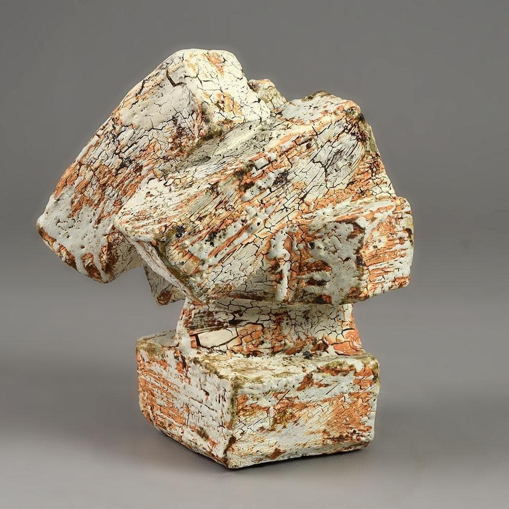 Eric Astoul, own studio, France, wood fired earthenware sculpture E7242 - Freeforms