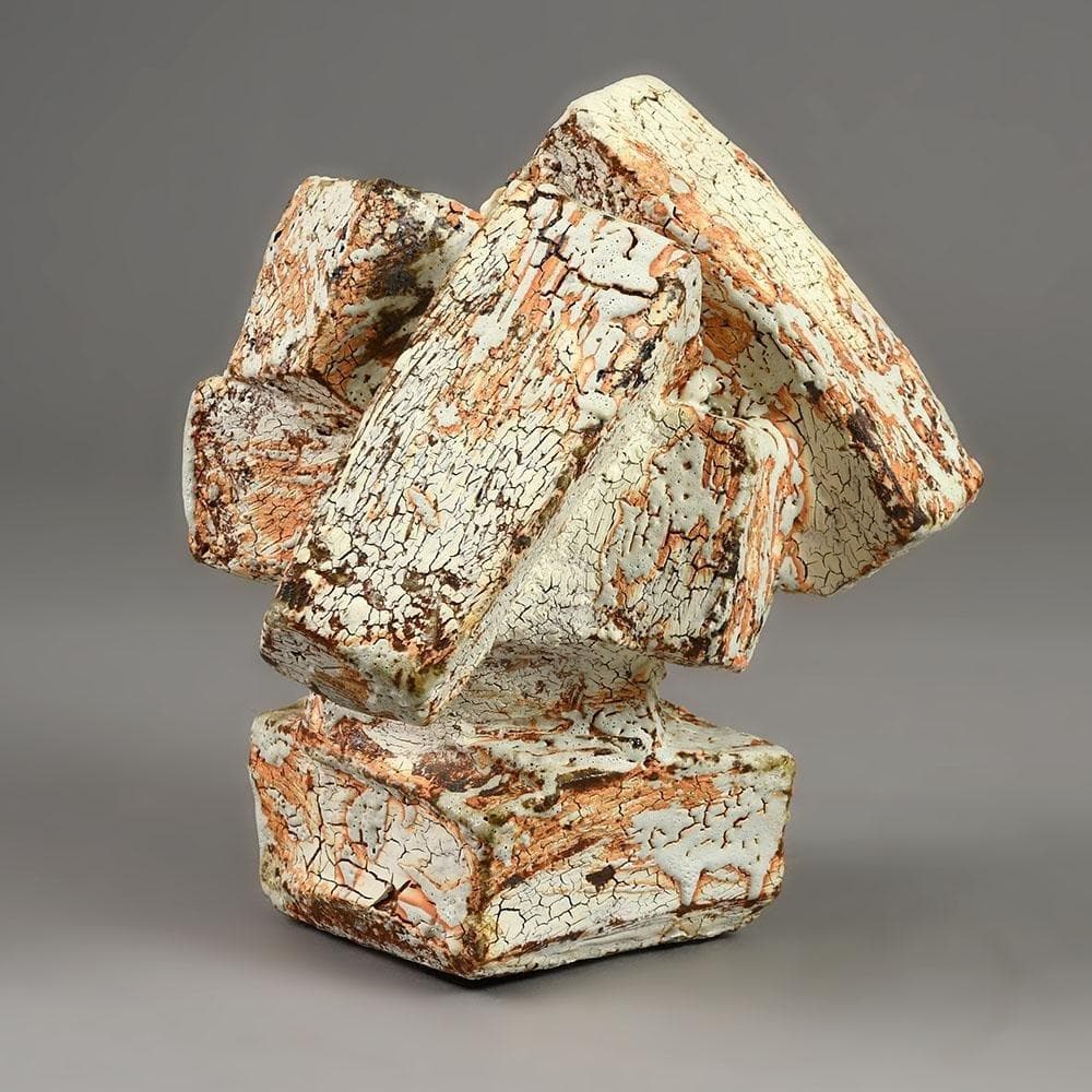 Eric Astoul, own studio, France, wood fired earthenware sculpture E7242 - Freeforms