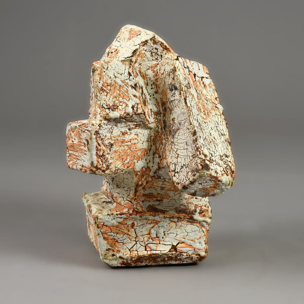 Eric Astoul, own studio, France, wood fired earthenware sculpture E7242 - Freeforms