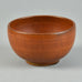Erich and Ingrid Triller for Tobo, stoneware bowl with reddish brown glaze G9176 - Freeforms