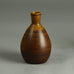 Erich and Ingrid Triller for Tobo vase with brown glaze E7197 - Freeforms