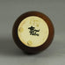 Erich and Ingrid Triller for Tobo vase with brown glaze E7197 - Freeforms