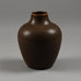 Erich and Ingrid Triller for Tobo vase with brown glaze E7199 - Freeforms