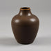 Erich and Ingrid Triller for Tobo vase with brown glaze E7199 - Freeforms