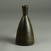 Erich and Ingrid Triller for Tobo vase with dark brown glaze E7191 - Freeforms