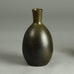 Erich and Ingrid Triller for Tobo vase with dark brown glaze E7193 - Freeforms