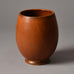 Erich and Ingrid Triller for Tobo vase with reddish brown glaze G9338 - Freeforms