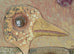 "Fågelunge Med Röd Sol" (Chick with Red Sun) by Tyra Lundgren B3793 - Freeforms