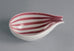 stig lindberg faience bowl gustavsberg white pink black