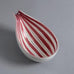 stig lindberg faience bowl gustavsberg white pink