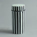stig lindberg faience lidded jar gustavsberg white