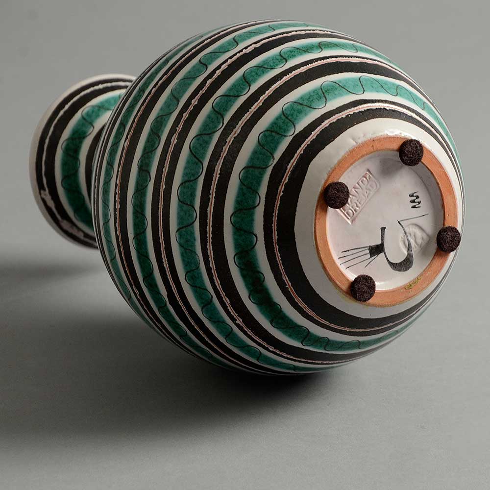 "Faience" earthenware vase by Wilhelm Kage N7380 - Freeforms