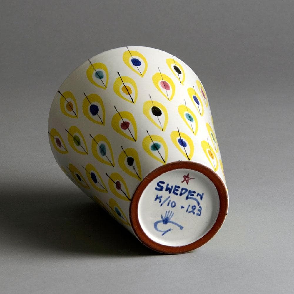 Faience vase by Stig Lindberg E7007 - Freeforms