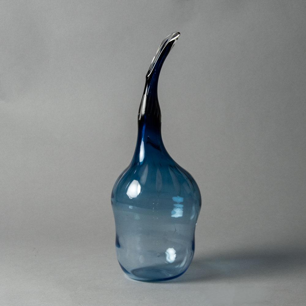 Floris Meydam for Leerdam, Unica vase with blue glass G9423 - Freeforms