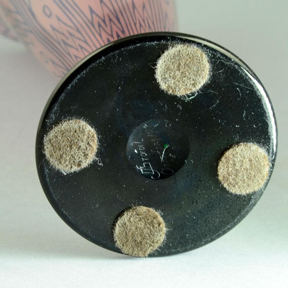 Footed glass vase by Edward Hald for Orrefors N7044 - Freeforms