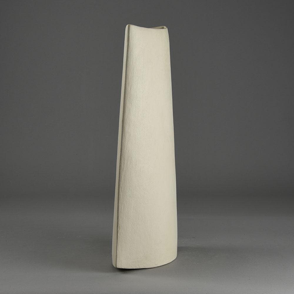 Gabrielle Koch, UK, earthenware vase with matte white surface E7392 - Freeforms