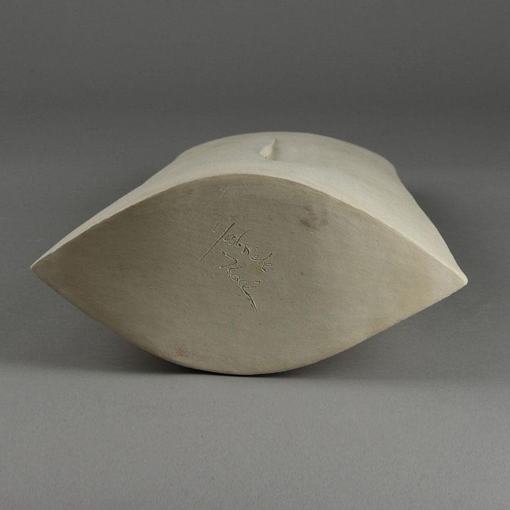 Gabrielle Koch, UK, earthenware vase with matte white surface E7392 - Freeforms