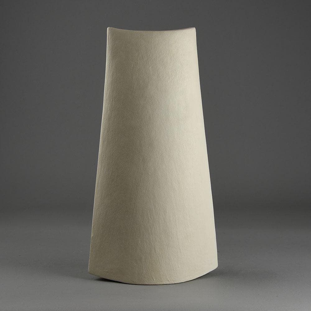 Gabrielle Koch, UK, earthenware vase with matte white surface E7392 - Freeforms