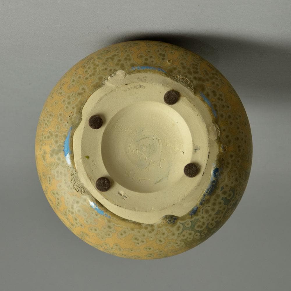 Gerald and Gotlind Wiegel, bottle vase with crystalline glaze E7251 - Freeforms