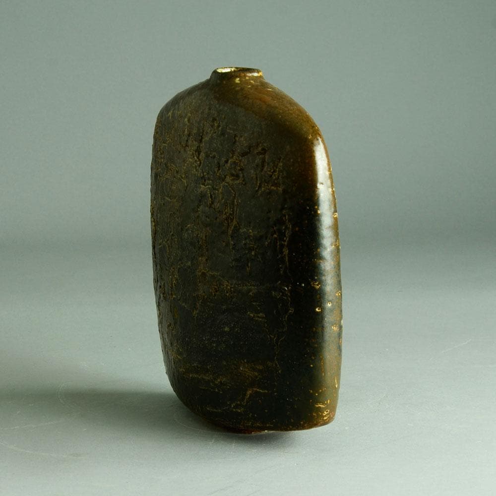 Gerald Weigel, own studio, vase with brown glaze C5493 - Freeforms