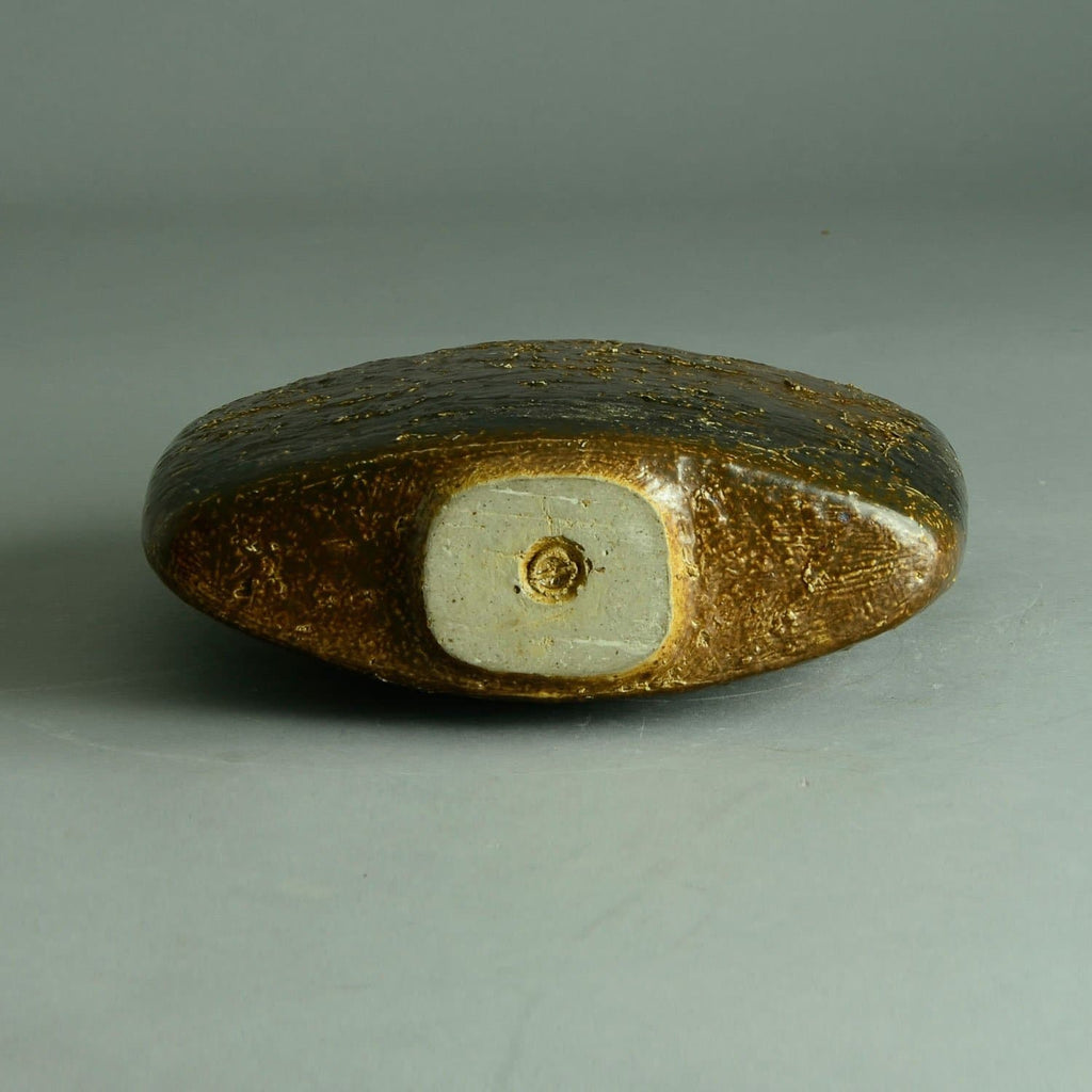 Gerald Weigel, own studio, vase with brown glaze C5493 - Freeforms