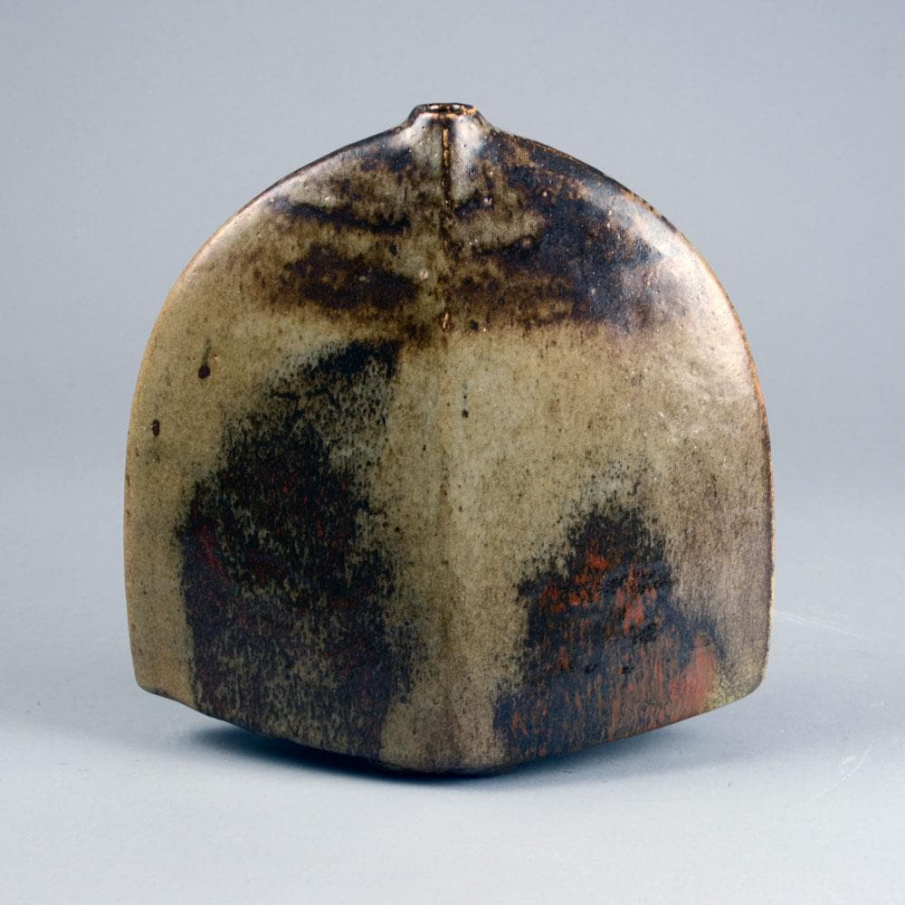 Gerald Weigel, own studio, vase with brown glaze E7012 - Freeforms