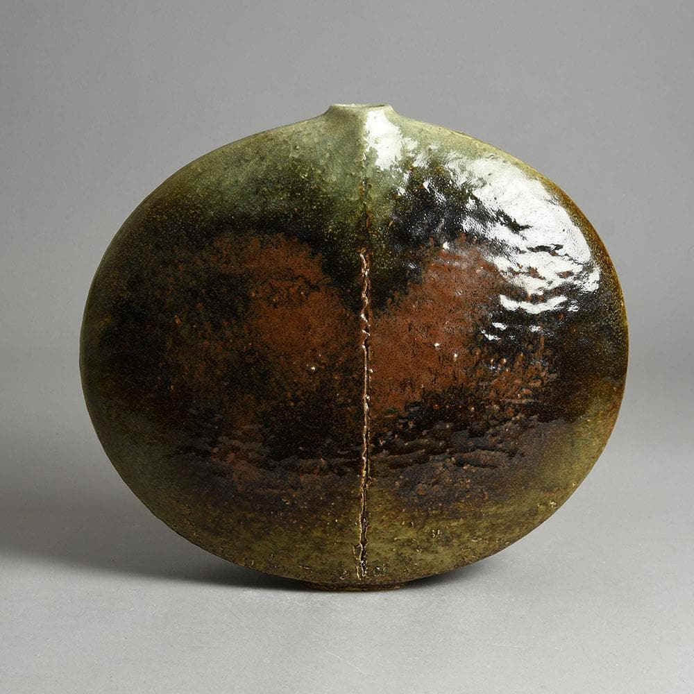 Gerald Weigel, own studio, vase with brown glaze F8010 - Freeforms