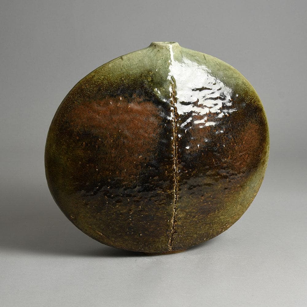 Gerald Weigel, own studio, vase with brown glaze F8010 - Freeforms