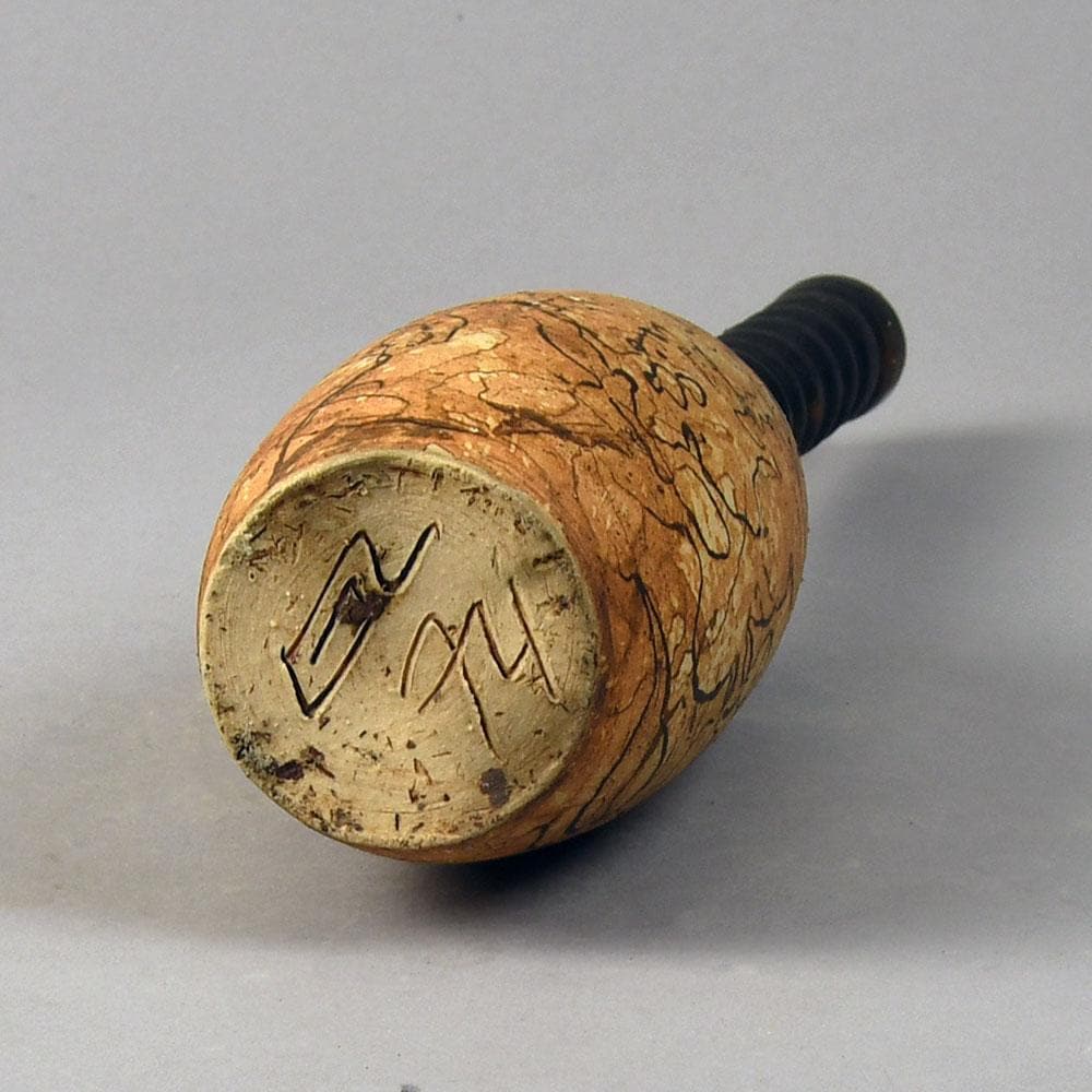 Gerhard Liebenthron, own studio, Germany unique stoneware long-necked vase G9118 - Freeforms