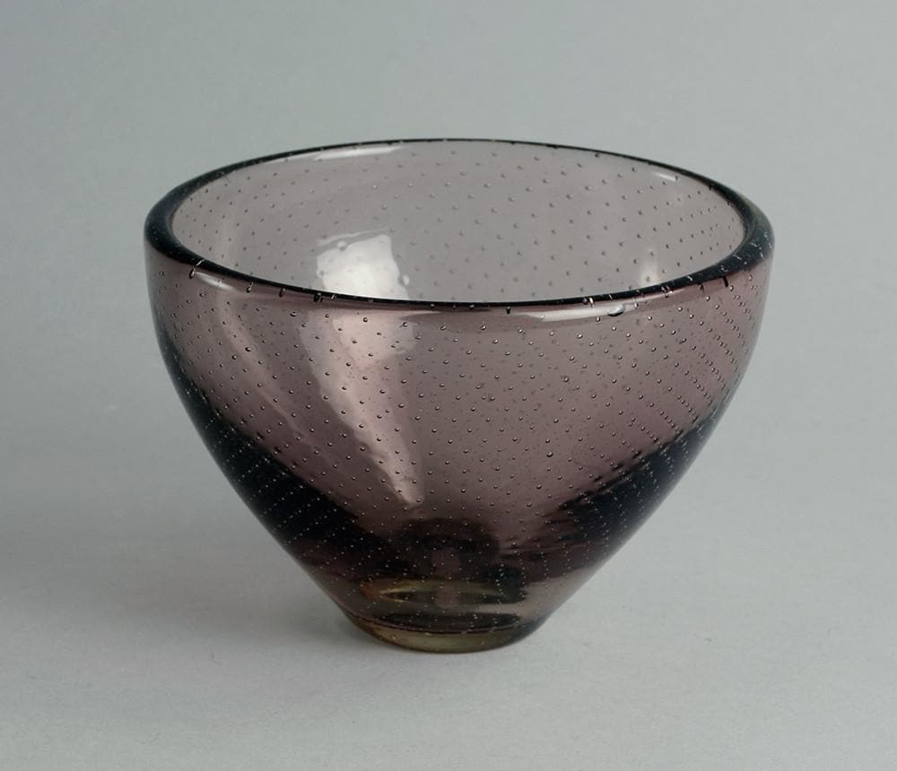 Glass bowl by Gunnel Nyman for Nuutäjarvi-Nottsjö A1244 - Freeforms