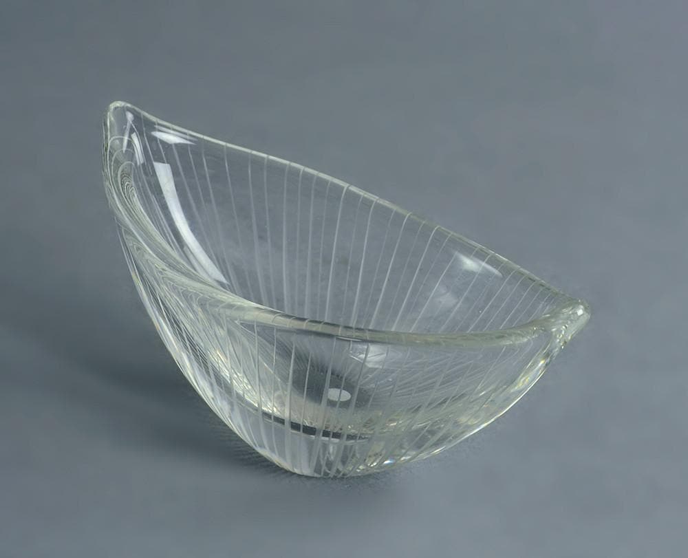 Glass bowl by Tapio Wirkkala for Iittala A1853 - Freeforms