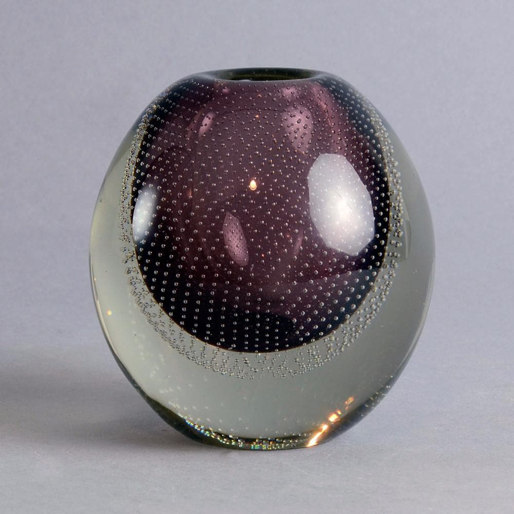Glass "Huntu" vase by Gunnel Nyman for Nuutäjarvi-Nottsjö N8202 - Freeforms