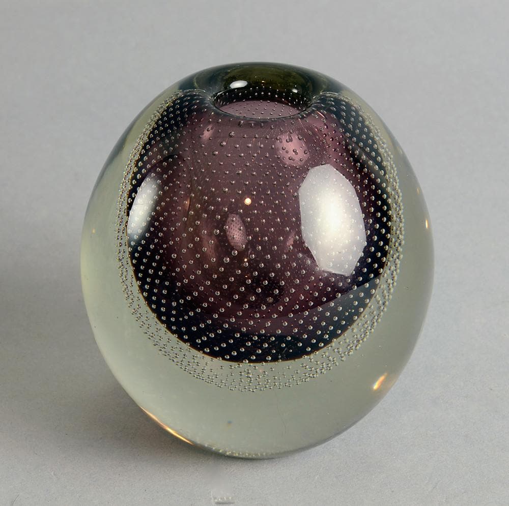 Glass "Huntu" vase by Gunnel Nyman for Nuutäjarvi-Nottsjö N8202 - Freeforms