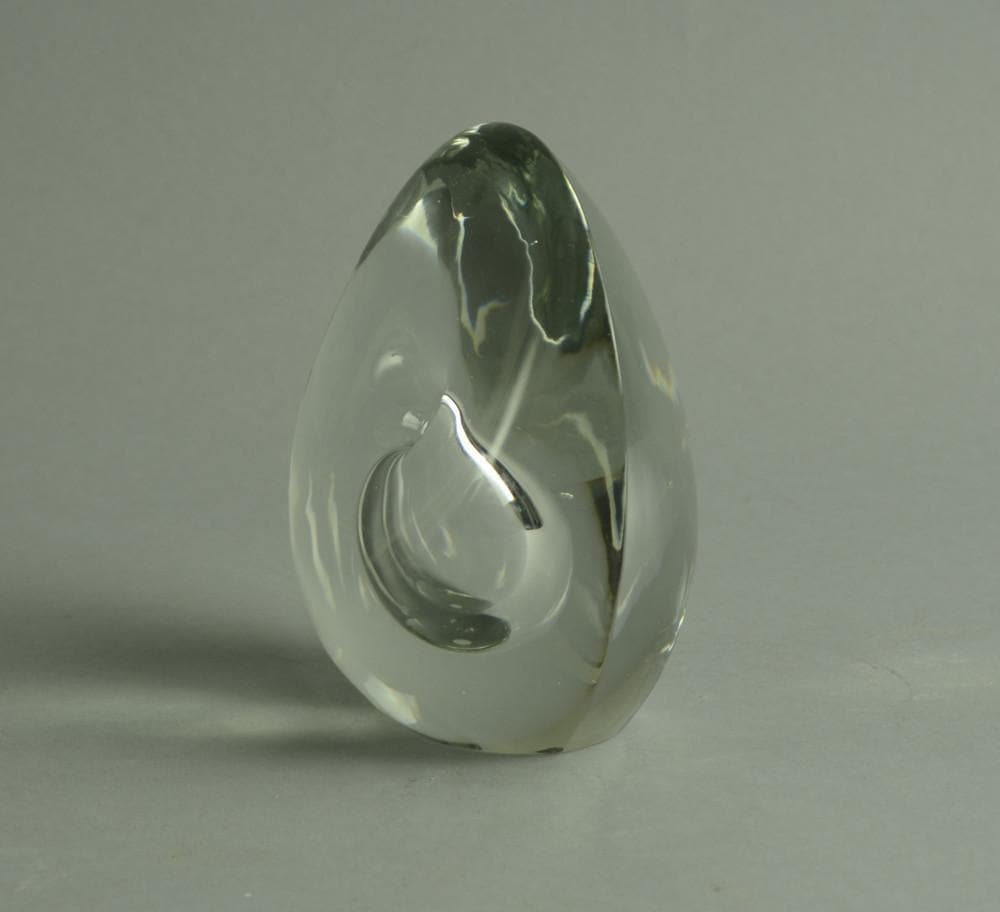 Glass "Sitting bird" vase by Timo Sarpaneva for Iittala A1619 - Freeforms