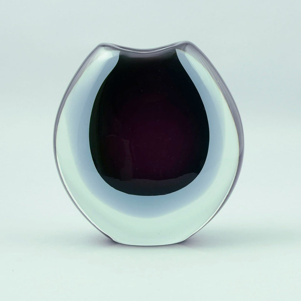 Glass sommerso vase by Vicke Lindstrand for Kosta N2101 - Freeforms