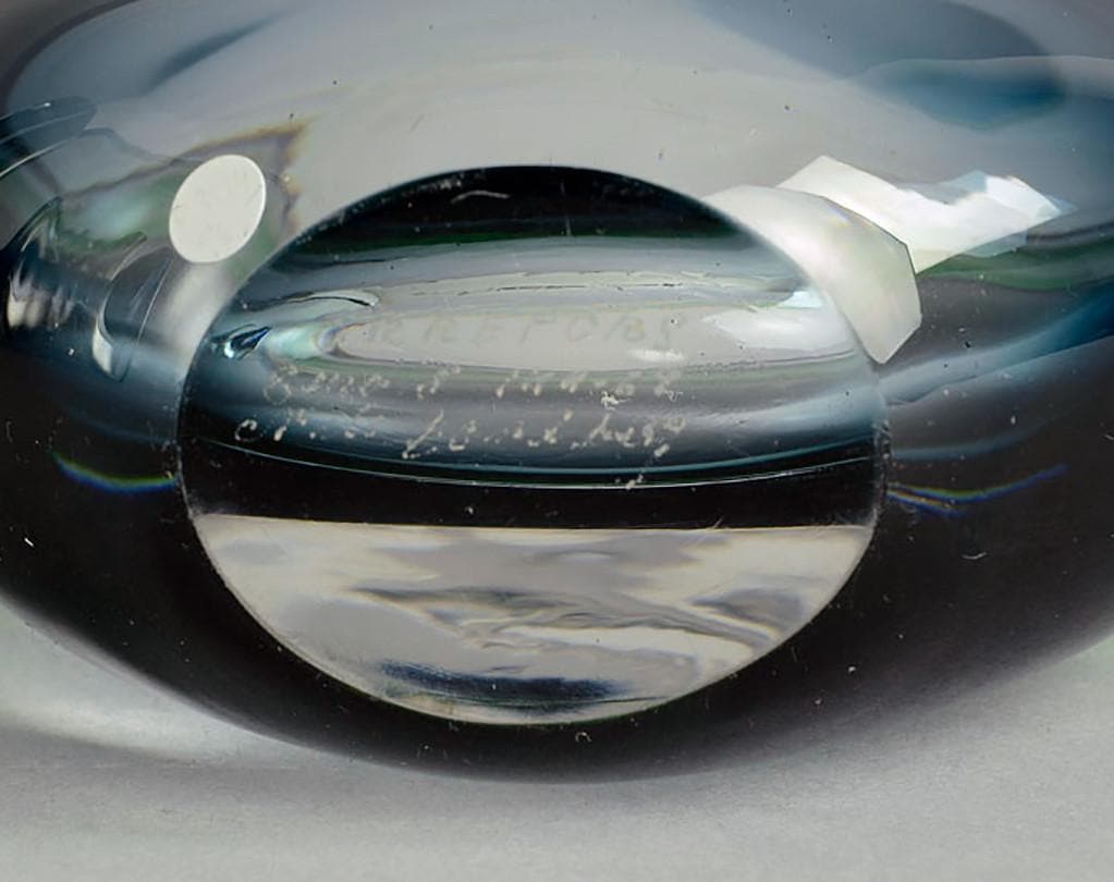 Glass vase by Nils Landberg for Orrefors B3594 - Freeforms