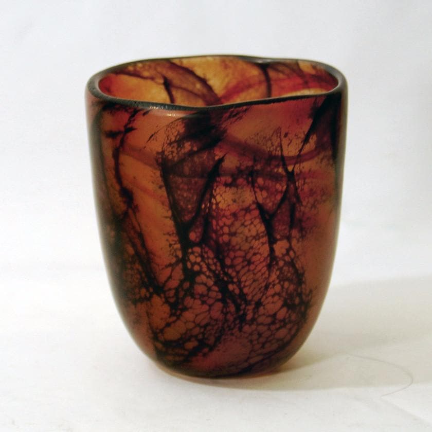 Glass vase by Willy Johannsen for Hadeland N5963 - Freeforms