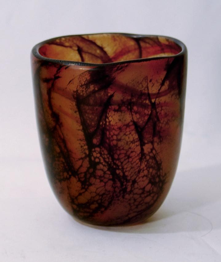 Glass vase by Willy Johannsen for Hadeland N5963 - Freeforms